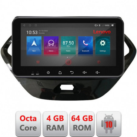 Navigatie dedicata Lenovo Ford KA 2015-2020  Android radio gps internet Octa Core 4+64 LTE ecran de 10.33' wide KIT-ka+EDT-E511-pro