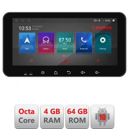 Navigatie dedicata Lenovo VW Touareg 2002-2010  Android radio gps internet Octa Core 4+64 LTE ecran de 10.33' wide kit-touareg-old+EDT-E511-pro