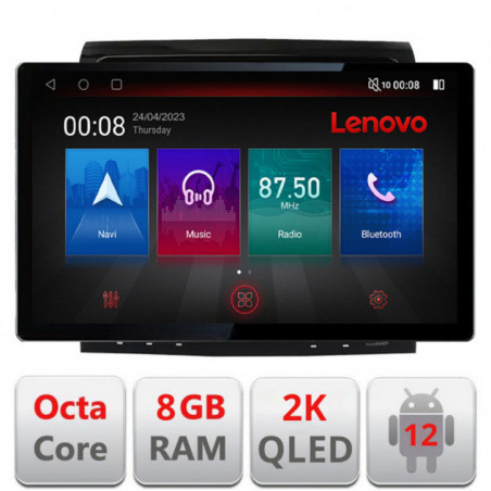 Navigatie dedicata Lenovo Toyota Landcruiser 200 V8 2007-2015 cu navi si 360, Ecran 2K QLED 13",Octacore,8Gb RAM,128Gb Hdd,4G,360,DSP,Carplay,Bluetooth