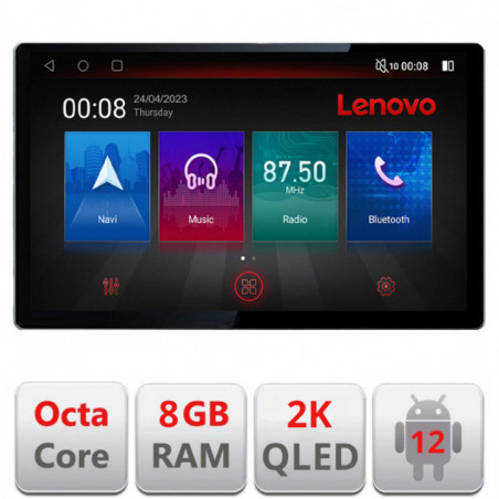 Navigatie dedicata Lenovo Kia Ceed 2007-2009, Ecran 2K QLED 13",Octacore,8Gb RAM,128Gb Hdd,4G,360,DSP,Carplay,Bluetooth