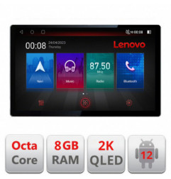 Navigatie dedicata Lenovo Nissan Micra 2002-2010, Ecran 2K QLED 13",Octacore,8Gb RAM,128Gb Hdd,4G,360,DSP,Carplay,Bluetooth