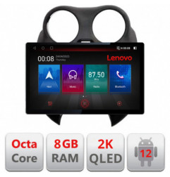 Navigatie dedicata Lenovo Nissan Micra 2010-2014, Ecran 2K QLED 13",Octacore,8Gb RAM,128Gb Hdd,4G,360,DSP,Carplay,Bluetooth