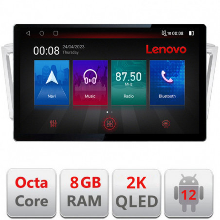 Navigatie dedicata Lenovo Infinity QX60 2014-2020, Ecran 2K QLED 13",Octacore,8Gb RAM,128Gb Hdd,4G,360,DSP,Carplay,Bluetooth