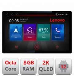 Navigatie dedicata Lenovo Toyota Yaris 2020-, Ecran 2K QLED 13",Octacore,8Gb RAM,128Gb Hdd,4G,360,DSP,Carplay,Bluetooth
