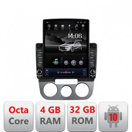 Navigatie dedicata Edonav VW Golf 5 2004-2010 clima manuala  Android radio gps internet Lenovo Octa Core 4+64 LTE KIT-golf5-manual+EDT-E709