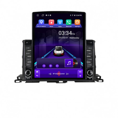 Navigatie dedicata Edonav Toyota Highlander 2013-2018  Android radio gps internet quad core 2+32 ecran vertical 9.7" KIT-highlander13+EDT-E708