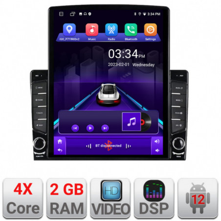 Navigatie dedicata Edonav VW Touareg 2002-2010  Android radio gps internet quad core 2+32 ecran vertical 9.7" kit-touareg-old+EDT-E708