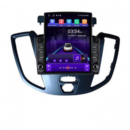 Navigatie dedicata Edonav Ford Transit 2015-2020  Android radio gps internet quad core 2+32 ecran vertical 9.7" kit-turneo-custom+EDT-E708
