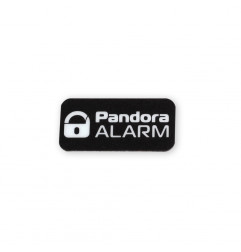 Sticker dublu pentru geam cu logo Pandora negru fixare senzori DMS-100BT
