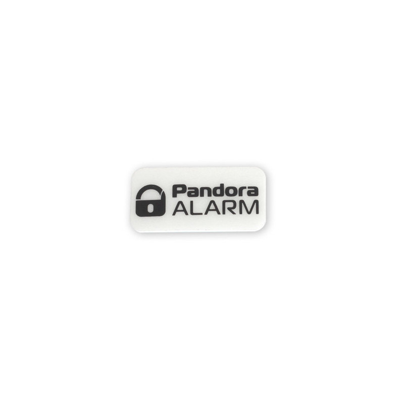 Sticker dublu pentru geam cu logo Pandora ALB fixare senzori DMS-100BT