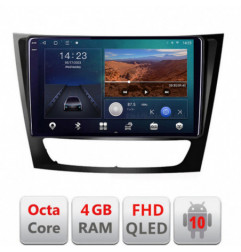 Navigatie dedicata Mercedes W211 W219 B-090  Android Ecran QLED octa core 4+64 carplay android auto KIT-090+EDT-E309V3
