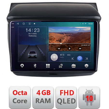 Navigatie dedicata Mitsubishi L200 2006-2014 B-094  Android Ecran QLED octa core 4+64 carplay android auto KIT-094+EDT-E309V3