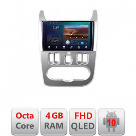 Navigatie dedicata Dacia Duster 2010-2012 B-099  Android Ecran QLED octa core 4+64 carplay android auto KIT-099+EDT-E309V3