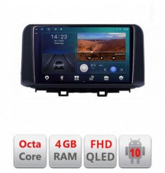Navigatie dedicata Hyundai Kona B-1058  Android Ecran QLED octa core 4+64 carplay android auto KIT-1058+EDT-E310V3