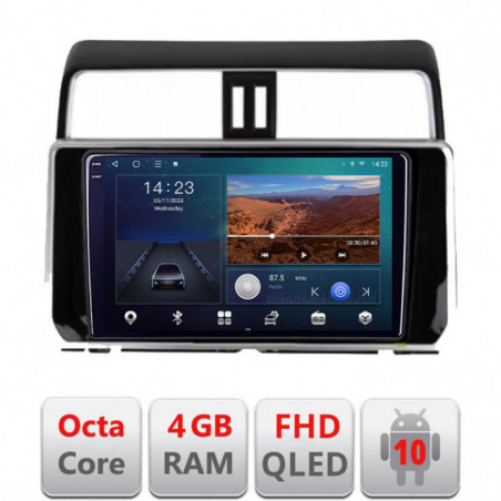 Navigatie dedicata Toyota Prado J150 2018- B-1065  Android Ecran QLED octa core 4+64 carplay android auto KIT-1065+EDT-E310V3