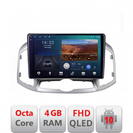 Navigatie dedicata Chevrolet Captiva 2012-2018 Manual B-109  Android Ecran QLED octa core 4+64 carplay android auto KIT-109+EDT-E310V3