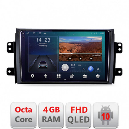 Navigatie dedicata Suzuki SX4 2006-2013 B-124  Android Ecran QLED octa core 4+64 carplay android auto KIT-124+EDT-E309V3