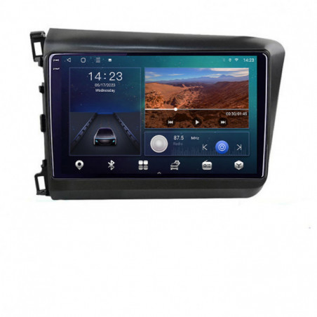 Navigatie dedicata Honda Civic 2012-2015 B-132  Android Ecran QLED octa core 4+64 carplay android auto KIT-132+EDT-E309V3