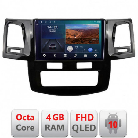 Navigatie dedicata Toyota Hilux 2008-2014 B-143  Android Ecran QLED octa core 4+64 carplay android auto KIT-143+EDT-E309V3