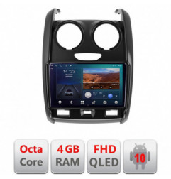 Navigatie dedicata Dacia Duster 2012-2019 B-157  Android Ecran QLED octa core 4+64 carplay android auto KIT-157+EDT-E309V3