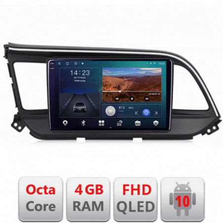 Navigatie dedicata Hyundai Elantra 2018- B-1581  Android Ecran QLED octa core 4+64 carplay android auto KIT-1581+EDT-E309V3
