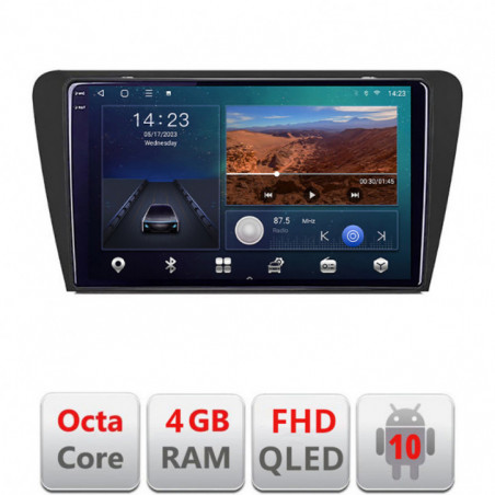 Navigatie dedicata Skoda Octavia 3 B-279  Android Ecran QLED octa core 4+64 carplay android auto KIT-279+EDT-E310V3
