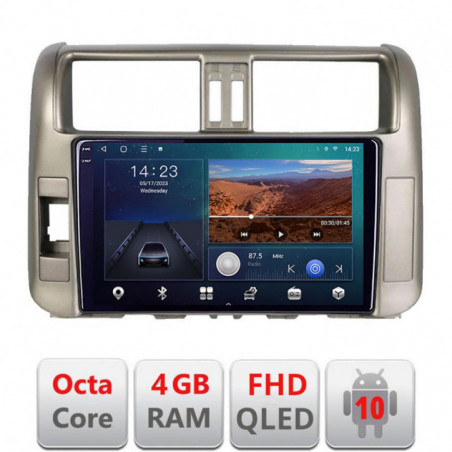 Navigatie dedicata Toyota Prado 2010-2013 B-347  Android Ecran QLED octa core 4+64 carplay android auto KIT-347+EDT-E310V3