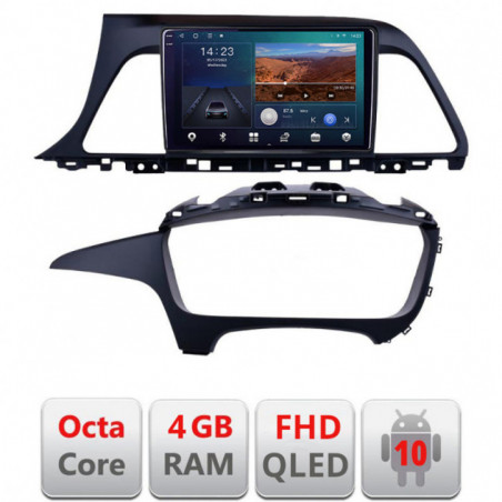 Navigatie dedicata Hyundai Sonata B-417  Android Ecran QLED octa core 4+64 carplay android auto KIT-417+EDT-E309V3