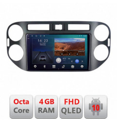 Navigatie dedicata VW Tiguan 2009-2015  Android Ecran QLED octa core 4+64 carplay android auto KIT-489v2+EDT-E309V3