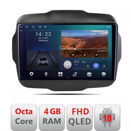 Navigatie dedicata Jeep Renegade 2015-2020 B-500  Android Ecran QLED octa core 4+64 carplay android auto KIT-500+EDT-E309V3
