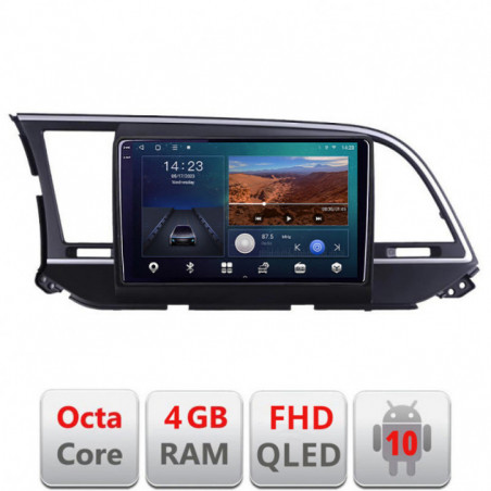 Navigatie dedicata Hyundai Elantra 2015-2018 B-581  Android Ecran QLED octa core 4+64 carplay android auto KIT-581+EDT-E309V3