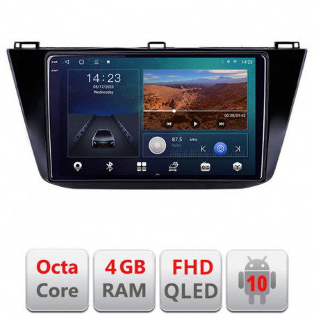 Navigatie dedicata VW Tiguan 2016- B-5883  Android Ecran QLED octa core 4+64 carplay android auto KIT-5883+EDT-E310V3
