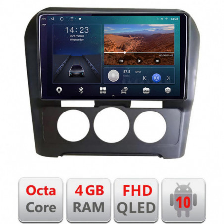 Navigatie dedicata Citroen C4 clima manuala 2015-2018 B-C4-AC  Android Ecran QLED octa core 4+64 carplay android auto KIT-C4-AC+EDT-E309V3