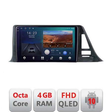 Navigatie dedicata Toyota CH-R low B-CH-R-A  Android Ecran QLED octa core 4+64 carplay android auto KIT-CH-R-A+EDT-E309V3