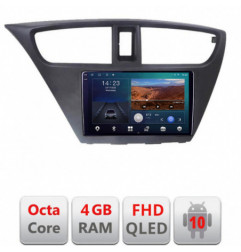 Navigatie dedicata Honda Civic 2012-2016 B-CIVIC  Android Ecran QLED octa core 4+64 carplay android auto KIT-civic+EDT-E309V3+ctsho006.2+ctmultilead.2+cab-