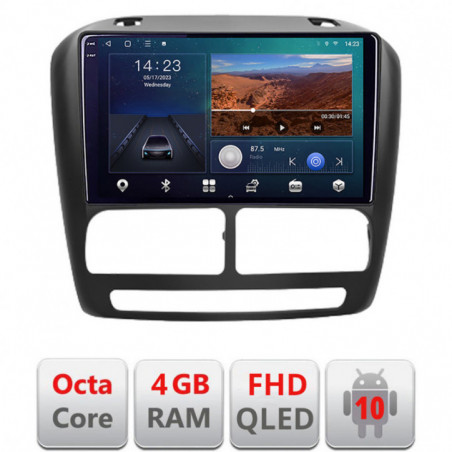 Navigatie dedicata Fiat Doblo 2010-2017 si Opel Combo 2010-2017  Android Ecran QLED octa core 4+64 carplay android auto KIT-DOBLO10+EDT-E309V3