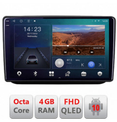 Navigatie dedicata Skoda Fabia 2 2009-2014  Android Ecran QLED octa core 4+64 carplay android auto KIT-fabia2+EDT-E310V3
