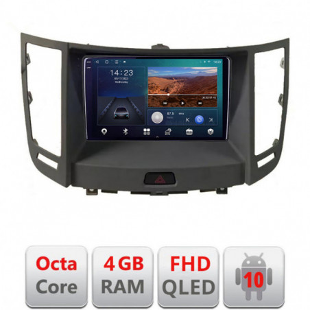 Navigatie dedicata Infinity FX intre anii 2009-2012  Android Ecran QLED octa core 4+64 carplay android auto KIT-fx35+EDT-E309V3