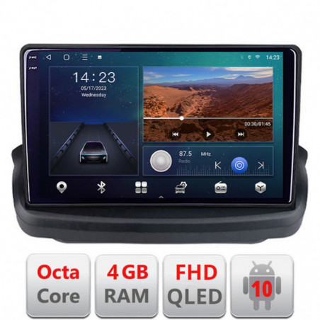 Navigatie dedicata Hyundai Genesis  Android Ecran QLED octa core 4+64 carplay android auto KIT-GENESYS+EDT-E309V3