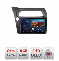 Navigatie dedicata Honda Civic Hatchback 2006-2012 B-hatchback  Android Ecran QLED octa core 4+64 carplay android auto kit-hatchback+EDT-E309V3