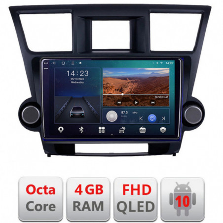 Navigatie dedicata Toyota Highlander 2007-2013  Android Ecran QLED octa core 4+64 carplay android auto KIT-highlander+EDT-E310V3