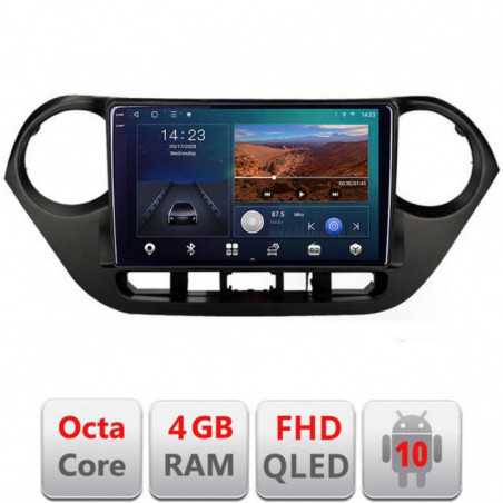 Navigatie dedicata Hyundai I10 2013-2019 B-HY38  Android Ecran QLED octa core 4+64 carplay android auto KIT-HY38+EDT-E309V3