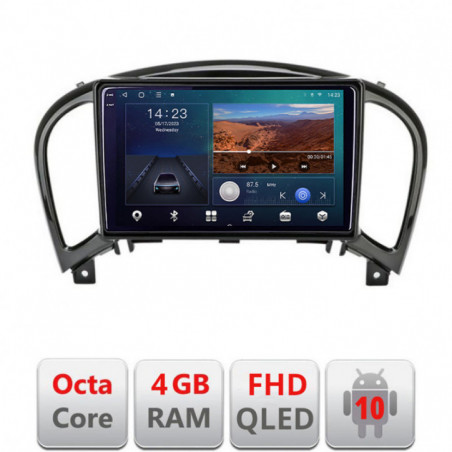 Navigatie dedicata Nissan Juke 2010-2015 B-JUKE  Android Ecran QLED octa core 4+64 carplay android auto KIT-JUKE+EDT-E309V3