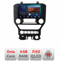 Navigatie dedicata Ford Mustang 2015-2020 B-MUSTANG-NAVI Android Ecran QLED octa core 4+64 carplay android auto KIT-mustang-navi+EDT-E309V3