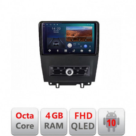 Navigatie dedicata Ford Mustang intre anii 2009-2014  Android Ecran QLED octa core 4+64 carplay android auto KIT-mustang-old+EDT-E310V3