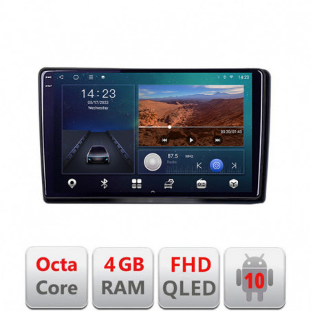 Navigatie dedicata Nissan Navara 2006-2014 B-NAVARA  Android Ecran QLED octa core 4+64 carplay android auto KIT-NAVARA+EDT-E309V3