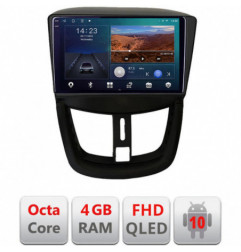 Navigatie dedicata Peugeot 207 B-PE01  Android Ecran QLED octa core 4+64 carplay android auto KIT-PE01+EDT-E309V3