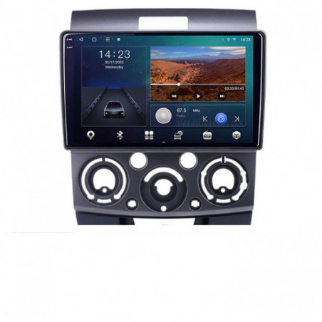 Navigatie dedicata Ford Ranger Mazda BT50 2007-2012 B-RANGER  Android Ecran QLED octa core 4+64 carplay android auto KIT-ranger+EDT-E309V3