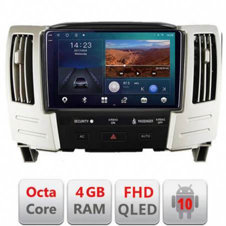 Navigatie dedicata Lexus RX300 2003-2008  Android Ecran QLED octa core 4+64 carplay android auto KIT-RX300+EDT-E309V3