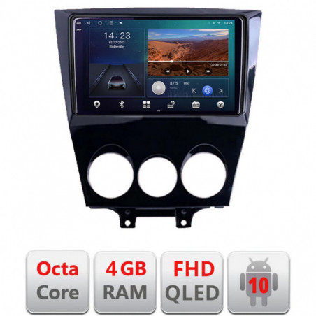 Navigatie dedicata Mazda RX8 2003-2008   Android Ecran QLED octa core 4+64 carplay android auto kit-rx8-03+EDT-E309V3